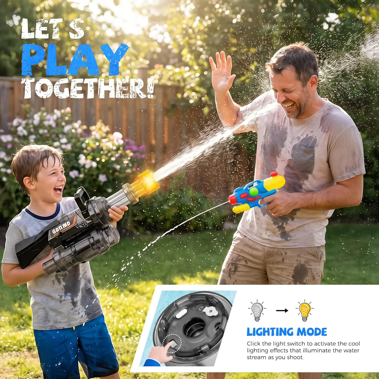 Single-Tube Gatling Electric Continuous Fire Water Gun 3