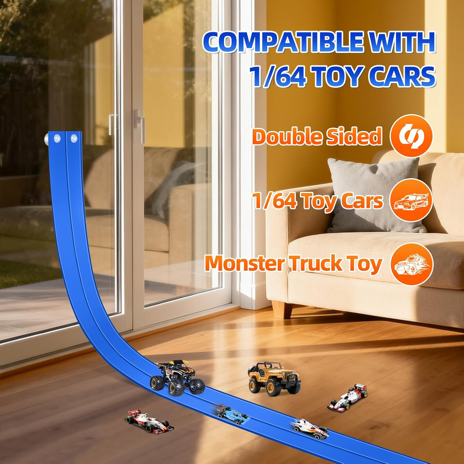 PVC Double Track Sliding Car 6